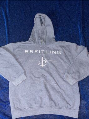 Breitling Light Blue Logo Hoodie